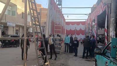 فض فرح شعبي وإيقاف حالتي بناء في حملة بالمنيا 