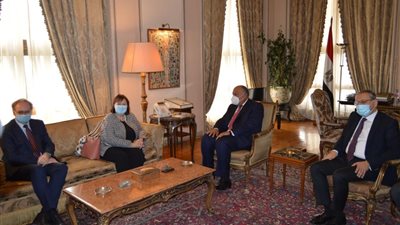 وزير الخارجية يستقبل المبعوثة الأوروبية لعملية السلام في الشرق الأوسط