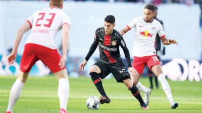 لايبزج يفوز على باير ليفركوزن بهدف في الدوري الألماني