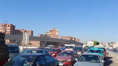 حريق الهرم يتسبب في إغلاق الطريق الدائري وتكدس بجميع الطرق (صور)