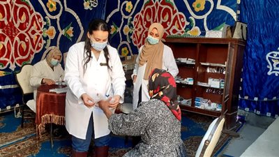 قافلة شاملة بقرية بسطرة في البحيرة ضمن مبادرة حياة كريمة