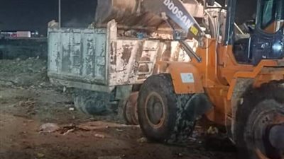 رفع 80 طن قمامة بشارعي المزرعة والجديد وميت نما بشبرا الخيمة (صور)