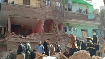 انهيار منزل بقرية بني زيد في أسيوط دون خسائر بشرية