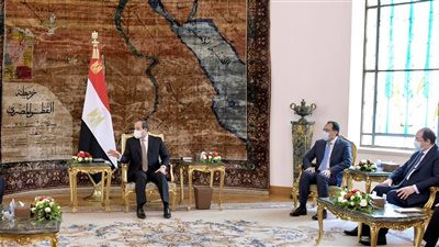 السيسي يستقبل رئيس الحكومة الليبية الجديدة