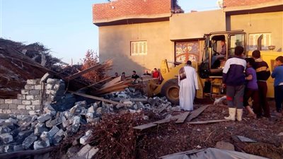 إزالة 3 حالات تعدٍ على الأراضي الزراعية بقرية 