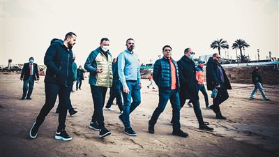 جولة تفقدية لمحمود الخطيب بالمشاريع الإنشائية في فرع مدينة نصر