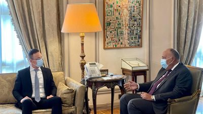 وزير الخارجية يستقبل نظيره المجري بقصر التحرير