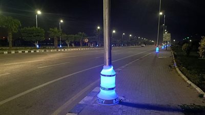 مدينة بدر تبدأ إضاءة أبراج الكهرباء بالـ