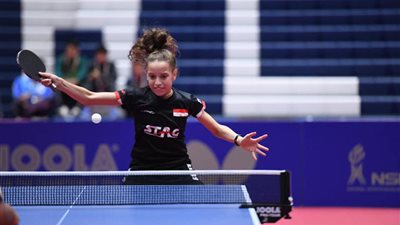 هنا جودة تخسر أمام بطلة بلجيكا ببطولة قطر الدولية لتنس الطاولة