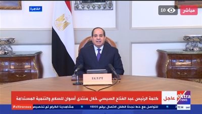 السيسي: التحديات التي فرضتها جائحة كورونا تزيد من إصرارنا على المضي قدمًا لإعادة البناء