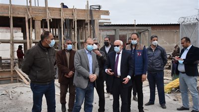 محافظ بورسعيد يتفقد إنشاء مقر لــ