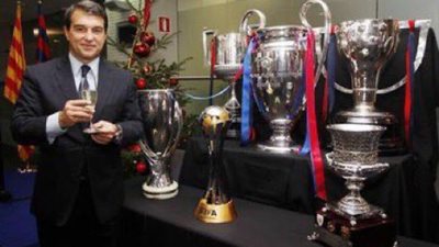 بعد عودته لمقعد الرئاسة.. أرقام خيالية وبطولات فى ولاية لابورتا الأولى مع برشلونة (تقرير)