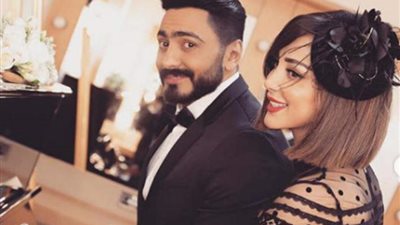 رقص تامر حسني وبسمة بوسيل بأحد الملاهي الليلية (صور)