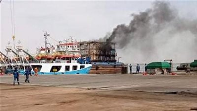 السيطرة على حريق في الورشة العائمة 