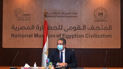 هيئة متحف الحضارة تناقش الاستعدادات النهائية لاستقبال موكب المومياوات الملكية