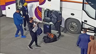 وصول لاعبي الترجي التونسي ستاد القاهرة لمواجهة الزمالك (فيديو)
