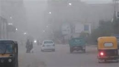 شبورة مائية كثيفة على معظم طرق محافظة كفر الشيخ