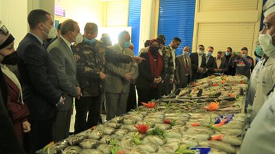 محافظ كفر الشيخ يتفقد مزرعة غليون السمكية