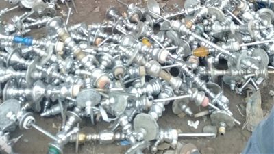 مصادرة وإعدام  200 شيشة بعدد 3 مراكز بالبحيرة (صور)