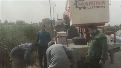 سقوط 4 أعمدة إنارة بسبب العاصفة الترابية بالبحيرة