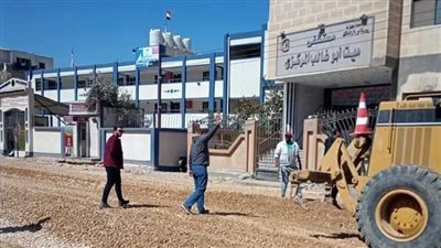 البدء في رصف شوارع مدينة ميت أبو غالب في دمياط