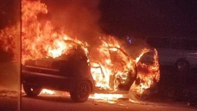 العناية الإلهية أنقذتني.. صاحب سيارة طريق السويس المحترقة يكشف تفاصيل انفجارها