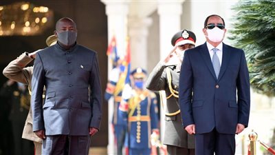 السيسي يستقبل الرئيس البوروندي في قصر الاتحادية (صور)