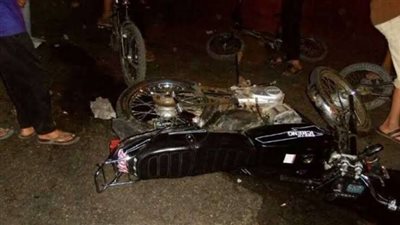 مصرع عامل إثر انقلاب موتوسيكل بطريق فرعي في سوهاج 