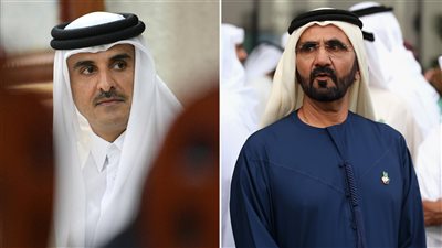 أمير قطر يجري أول اتصال هاتفي مع حاكم دبي بعد سنوات من القطيعة