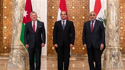 السبت.. السيسي يشارك في قمة مصرية عراقية أردنية بعمان 