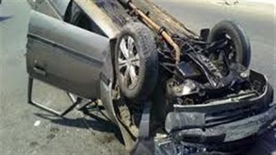 مصرع شخص وإصابة 3 آخرين في حادث انقلاب سيارة بالطريق الصحراوي بالمنيا