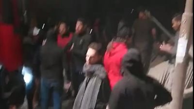 أول فيديو لحادث انهيار عقار مكون من 10 طوابق بمنطقة جسر السويس بالقاهرة 