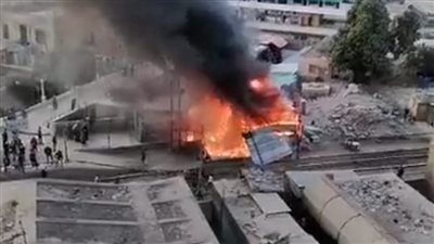 مصدر بالسكة الحديد: حريق محطة الزقازيق لم يؤثر في حركة القطارات 