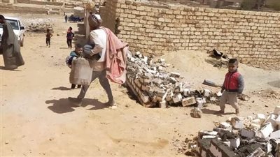 تنفيذ إزالة فورية لحالة تعد على أملاك الدولة بالغنايم في أسيوط