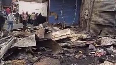  الحياة تعود لنفق محطة قطار الزقازيق  بعد ساعات من حريقه .. صور