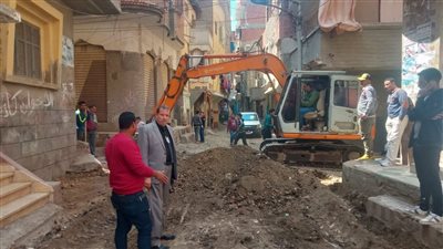 محافظ كفر الشيخ: رصف شوارع حي ميت علوان الداخلية بالانترلوك والرئيسة بالأسفلت (صور)