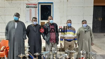 ضبط 20 مخالفًا للإجراءات الاحترازية ومصادرة 10 شيش في الأقصر