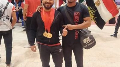 طالب بجامعة الإسكندرية يفوز بثلاث ميداليات ذهبية بالبطولة العربية الثانية للقوة البدنية