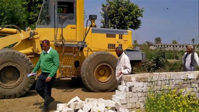 إزالة 4 حالات تعد في المهد على أراضٍ زراعية بمركز سمالوط بالمنيا