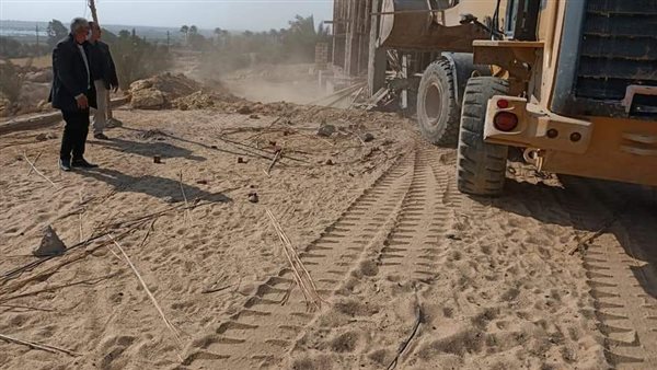 إزالة تعديات في الفيوم