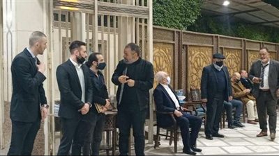 صبحي خليل ومحمد عبد الحليم أبرز الحاضرين بعزاء هاني إسماعيل بالحامدية الشاذلية