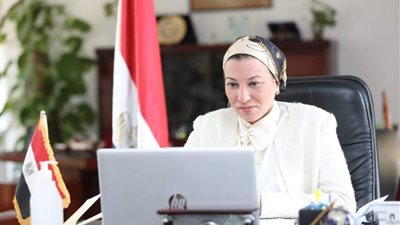 وزيرة البيئة تجري مسحًا بالطائرة لمنطقة جنوح السفينة البنمية لمتابعة الوضع البيئي