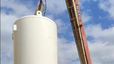 تركيب تانك أكسجين سعة 10 آلاف لتر بمستشفى إيتاي البارود العام