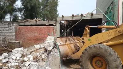 ضمن الموجة 17.. إزالة 184 حالة تعدٍ على النيل بدمياط