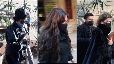 أبرزهم هاني شاكر وكندة علوش.. نجوم الفن في عزاء ابنة جومانا مراد (صور)