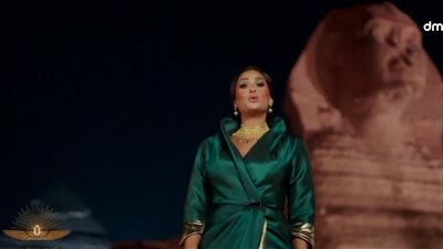 هند صبري تشارك في موكب المومياوات بعد انتقادها بسبب جنسيتها