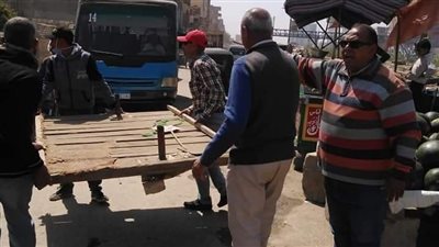 إزالة 62 تعديًا إداريًا وإشغالات بمركز بني مزار في المنيا