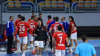 رجال يد الأهلي يفوز على الأولمبي في الدوري