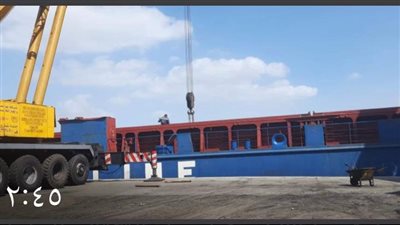 تفريغ 7 آلاف طن رخام بميناء غرب بورسعيد