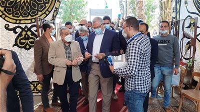 10 صور لزيارة وزيري الزراعة والإنتاج الحربي لمحافظة المنيا